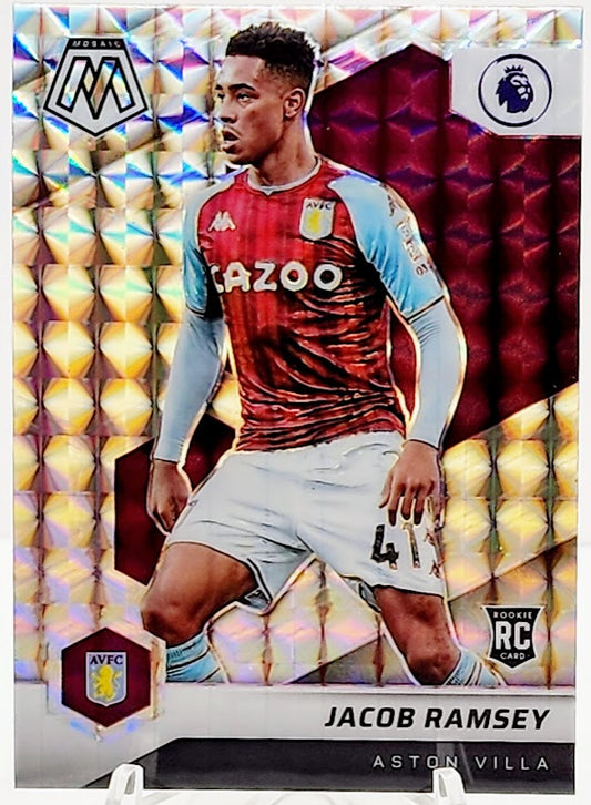 2021-22 Panini Mosaic Premier League Mosaic Prizm Jacob Ramsey #126 Rookie RC
