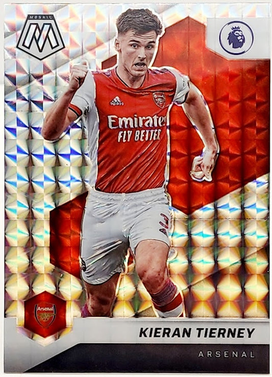 2021-22 Panini Mosaic Premier League Mosaic Prizm Kieran Tierney #66