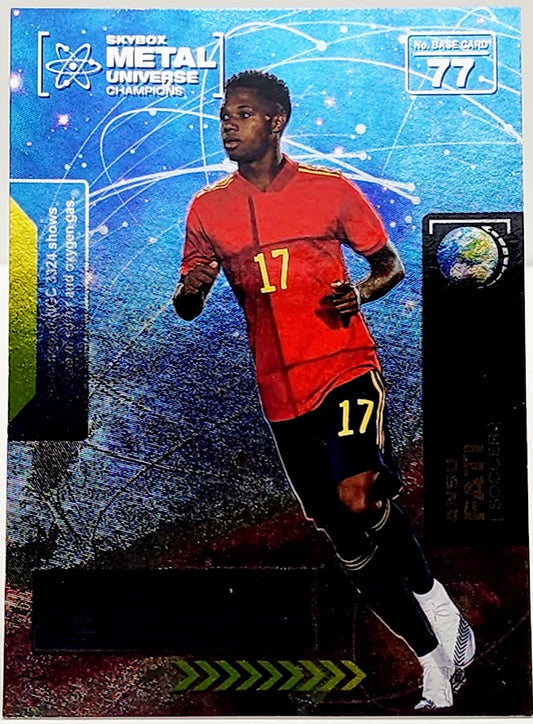 2021 Skybox Metal Universe Champions #77 Ansu Fati RC Rookie Card
