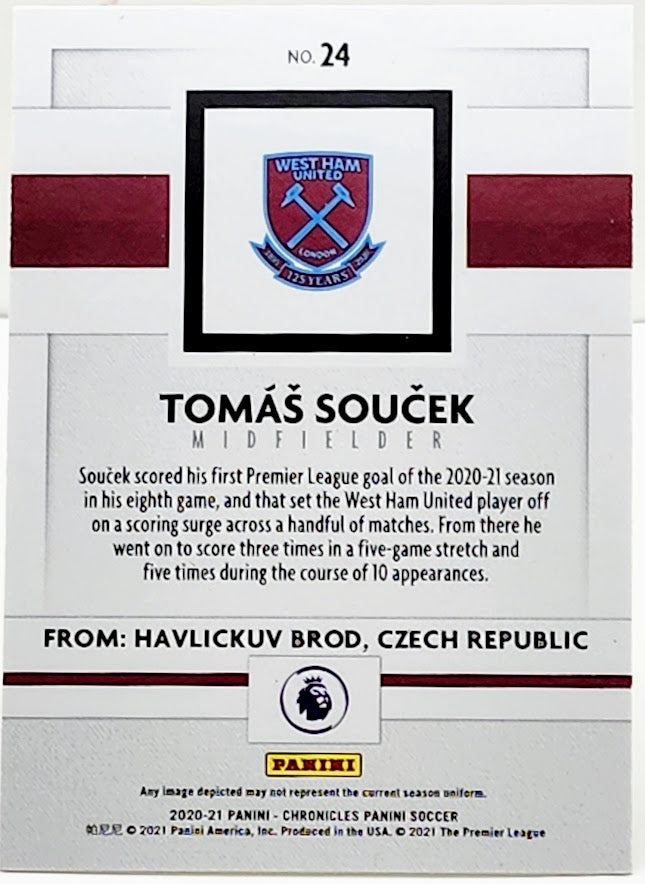 2020-21 Panini Chronicles Panini Premier League Silver Circles #24 Tomas Soucek
