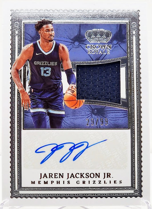 2022-23 Panini Crown Royale #KCJ-JJJ Jaren Jackson Jr. Kings Court Patch Auto /99