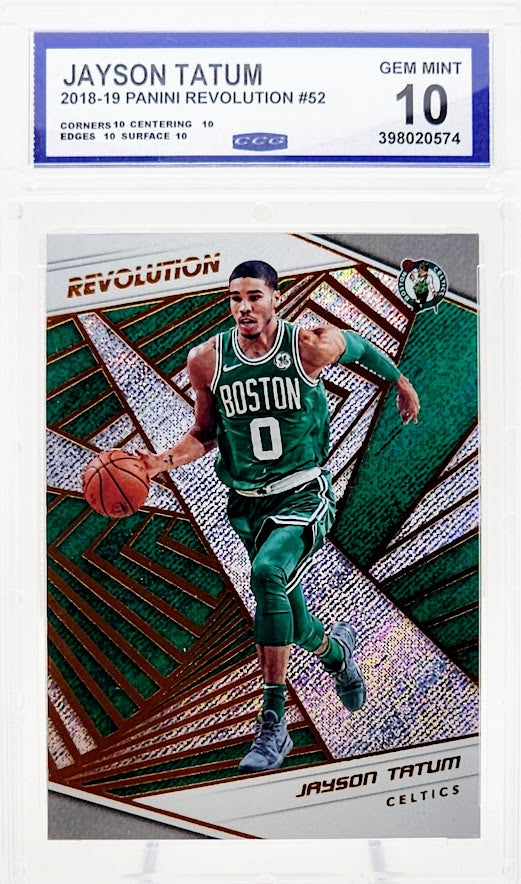 2018-19 Panini Revolution #52 Jayson Tatum CCG 10 Gem Mint