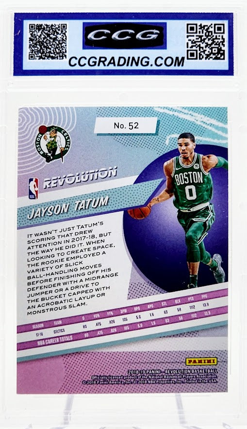 2018-19 Panini Revolution #52 Jayson Tatum CCG 10 Gem Mint