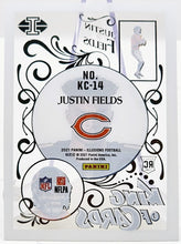 تحميل الصورة إلى عارض المعرض، جاستن فيلدز 2021 بانيني أوهام ملك البطاقات RC KC-14 شيكاغو بيرز