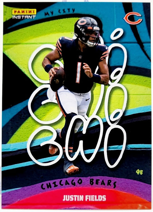 2021 Panini Instant My City Justin Fields #MC-6 Chicago Bears 1/1860