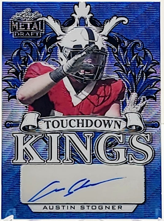 2022 Leaf Metal Draft Touchdown Kings Blue Shimmer /25 Austin Stogner Auto #TK-AS2