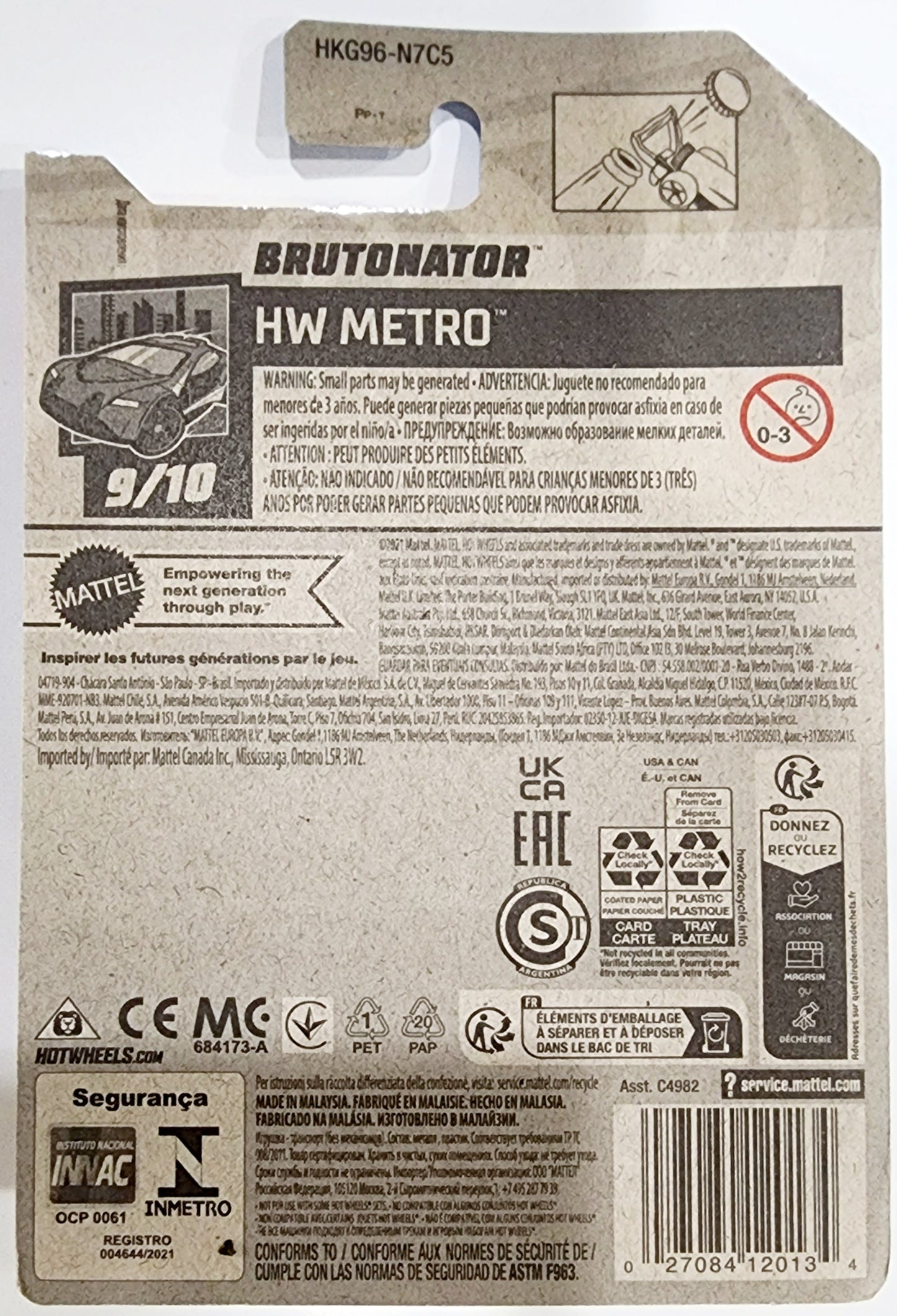 2023 Hot Wheels Brutanator HHW Metro 9/10, 219/250
