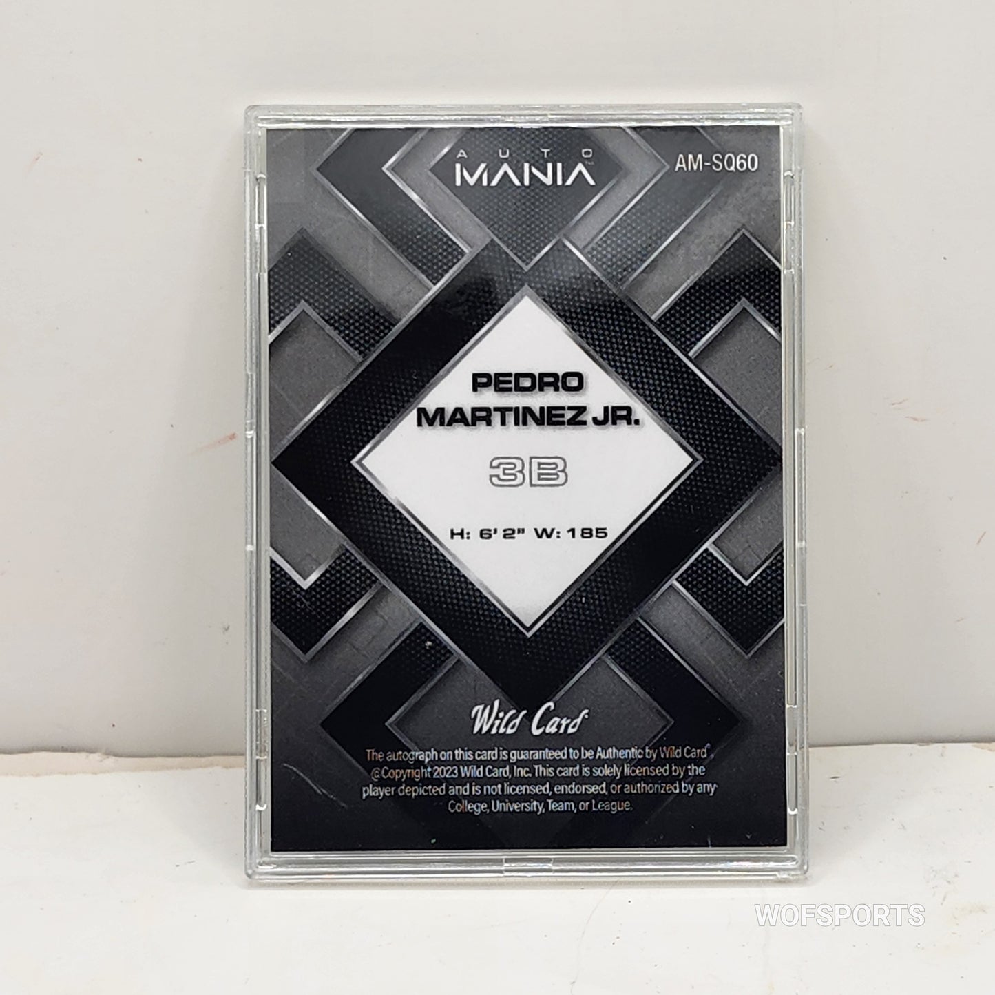 2023 Wild Card Auto Mania 2/15 Pedro Martinez Jr. #AM-SQ60 Detroit Tigers