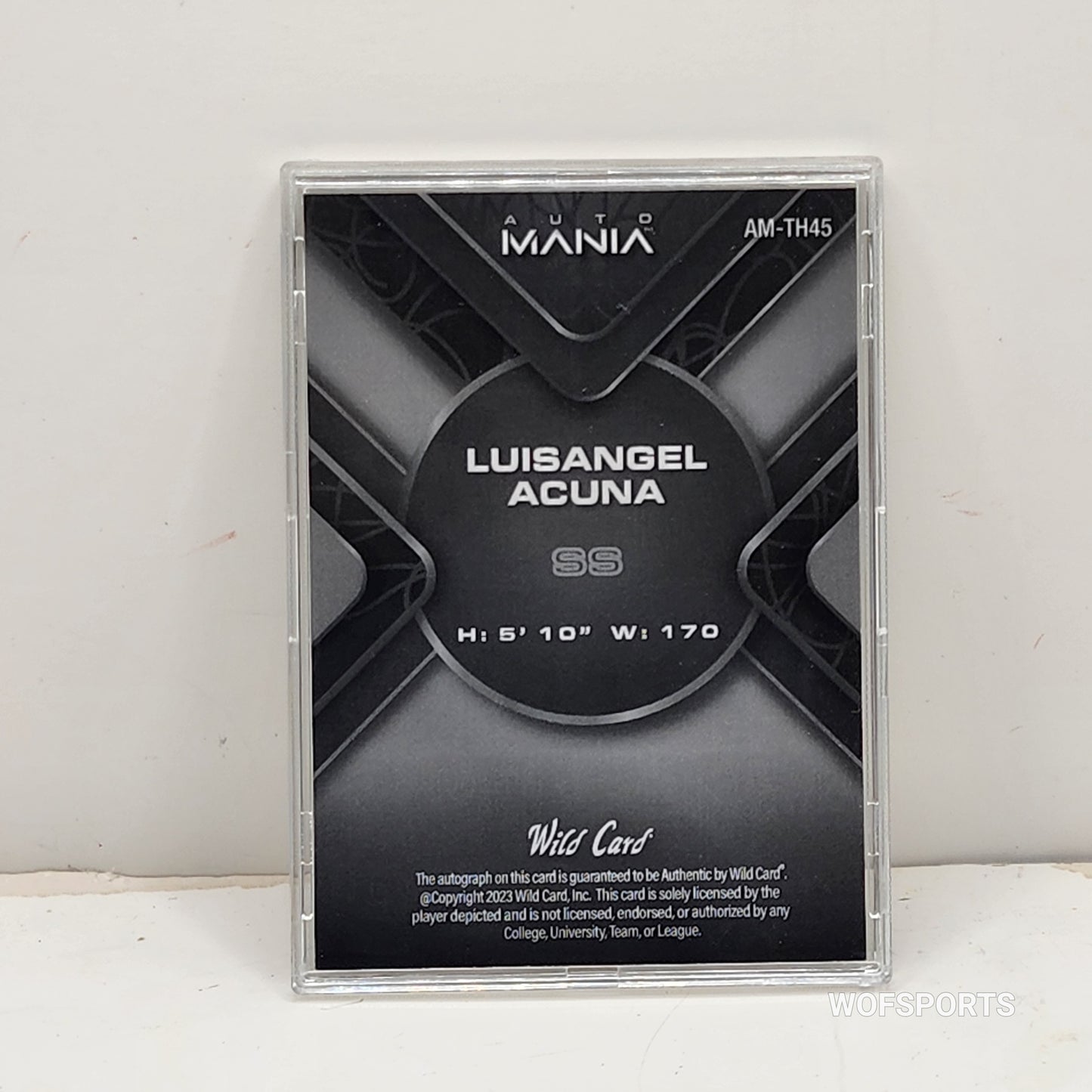 2023 Wild Card Auto Mania 17/25 Luisangel Acuna #AM-TH45 New York Mets
