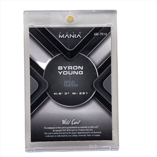 2022 Wild Card Auto Mania Red 10/10 Byron Young #AM-TR14 Alabama