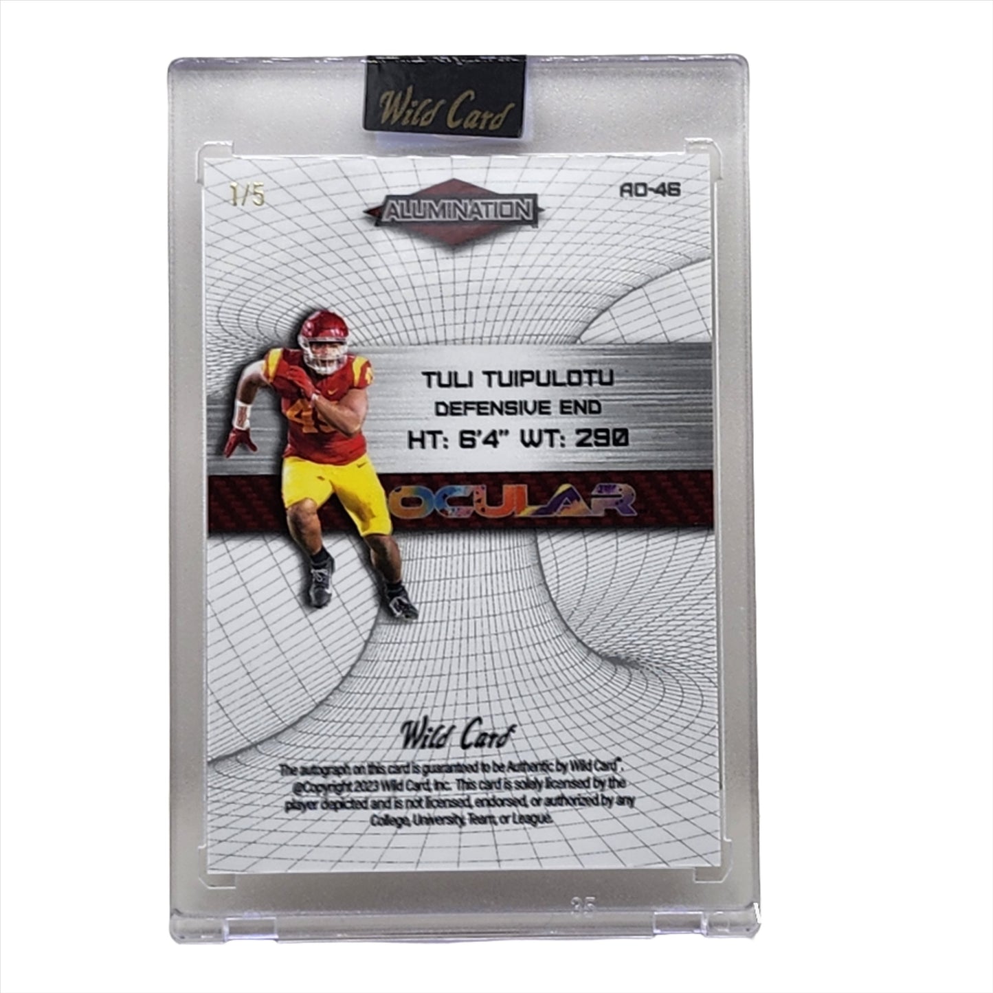 2023 Wild Card Alumination Ocular Mosaic Auto 1/5 Tuli Tuipulotu #RD-48