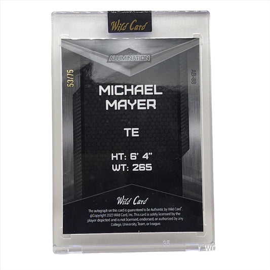 2023 Wild Card Alumination Auto 53/75 Michael Mayer #AB-88