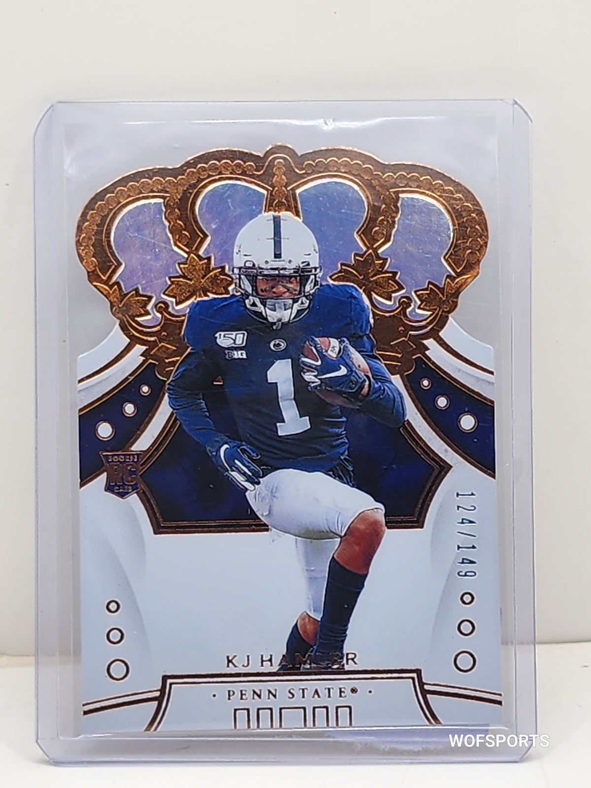 2020 Crown Royals 124/149 KJ Hamler Rookie #33 Penn State
