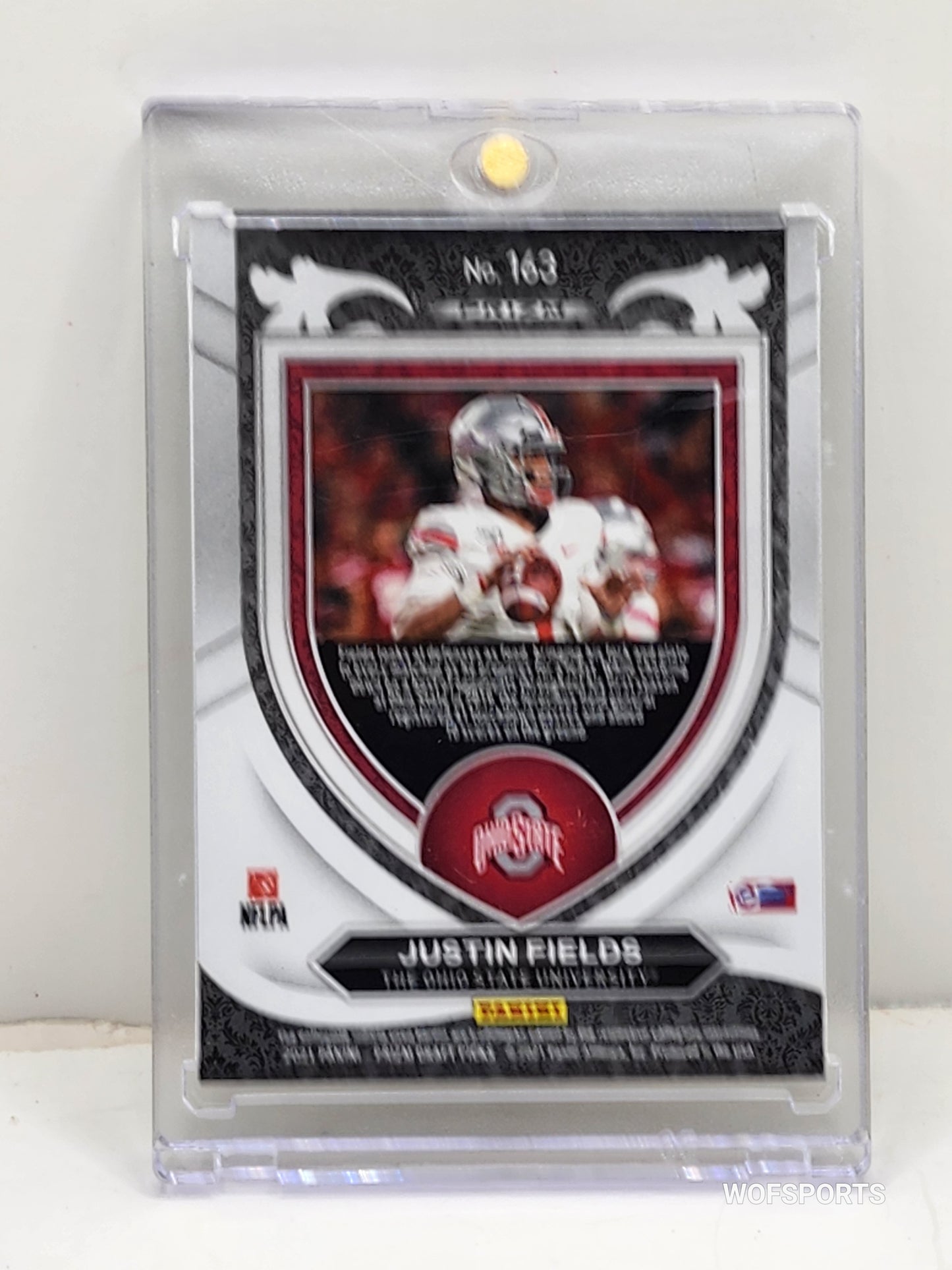 2021 Panini Prizm Crusade Green Rookie Justin Fields RC #163 Ohio State Buckeyes