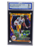 تحميل الصورة إلى عارض المعرض، جائزة Panini Prizm Pick Orange Ice Prizm لعام 2021 JUSTIN JEFFERSON #56 LSU ISA Mint 9