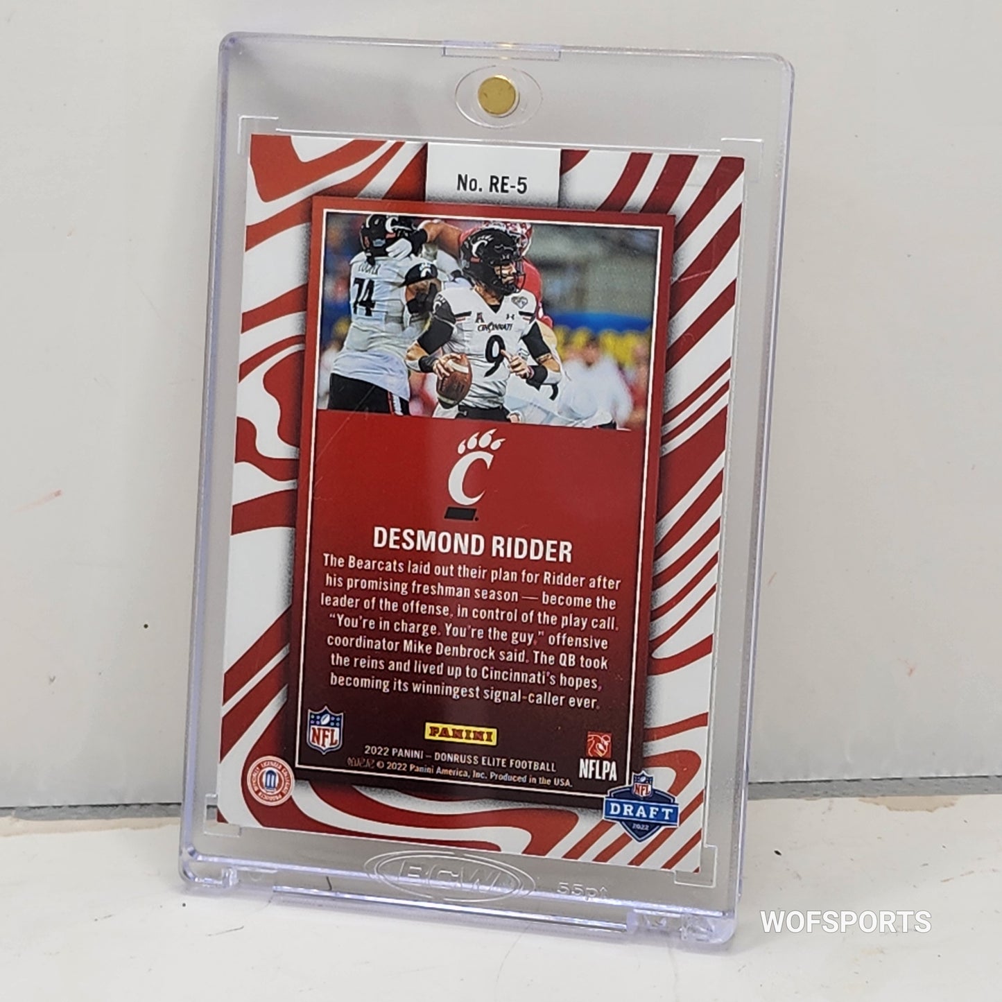 2022 Panini Donruss Elite Rookie Elitist Desmond Ridder #RE-5 Cincinnati