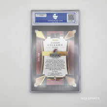 将图片加载到图库查看器,2017-18 Panini Select Blue Prizm /299 Damian Lillard #9 Portland Trail Blazers ISA 10 Gem Mint