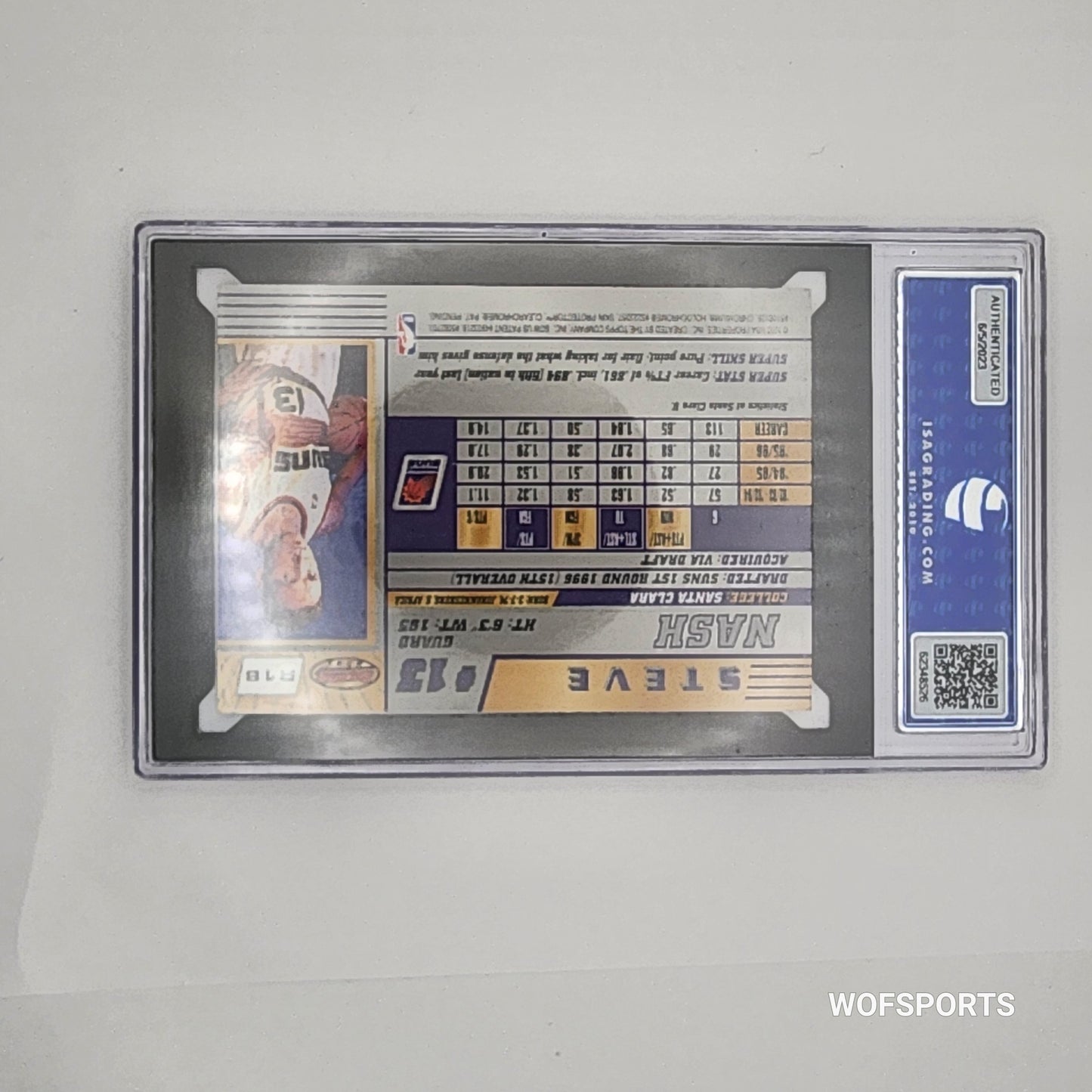 1996 Bowman's Best Steve Nash Rookie #R18 Phoenix Suns ISA 9 Mint