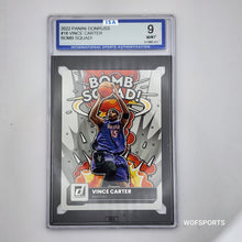 تحميل الصورة إلى عارض المعرض، 2022 Panini Donruss Bomb Squad Vince Carter #18 Toronto Raptors ISA 9