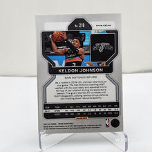 تحميل الصورة إلى عارض المعرض، 2021-22 Panini Prizm Choice Blue Yellow & Green Prizm Keldon Johnson #210 San Antonio Spurs