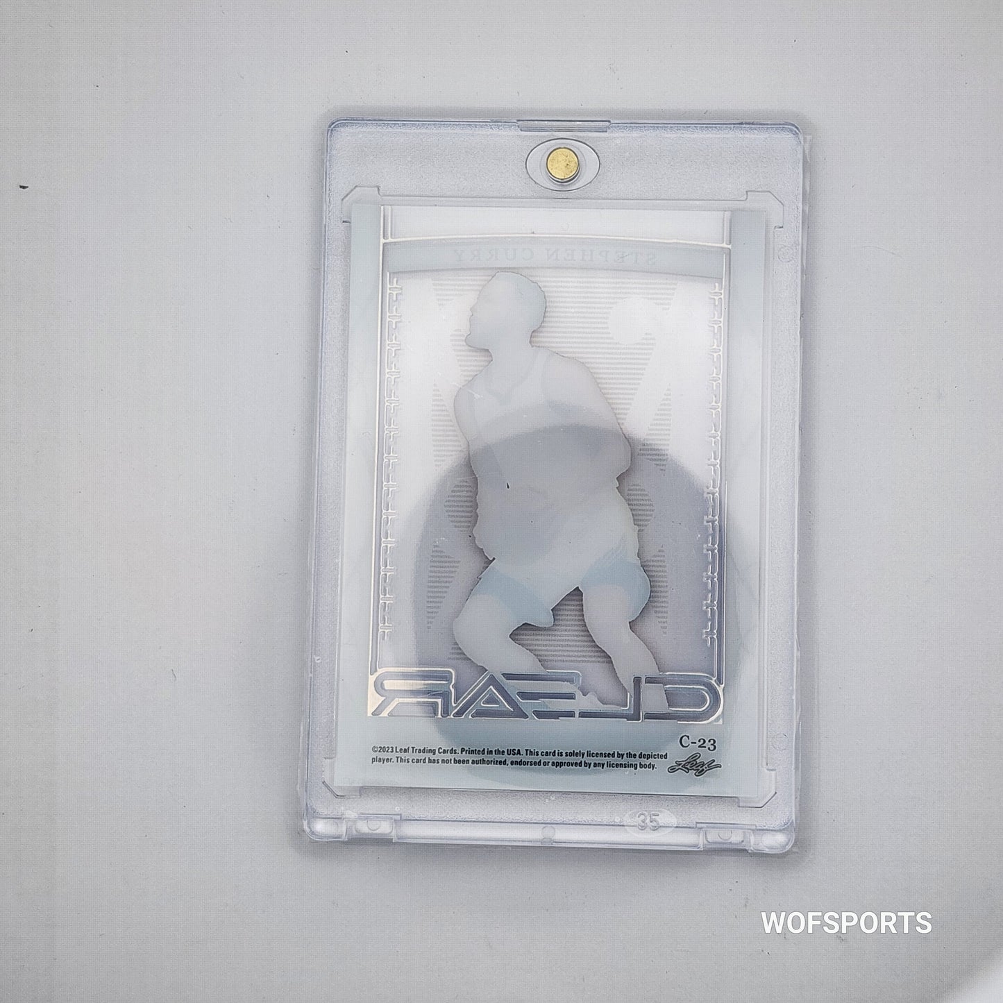 2023 Leaf Clear Blue 14/30 STEPHEN CURRY #C23 WARRIORS