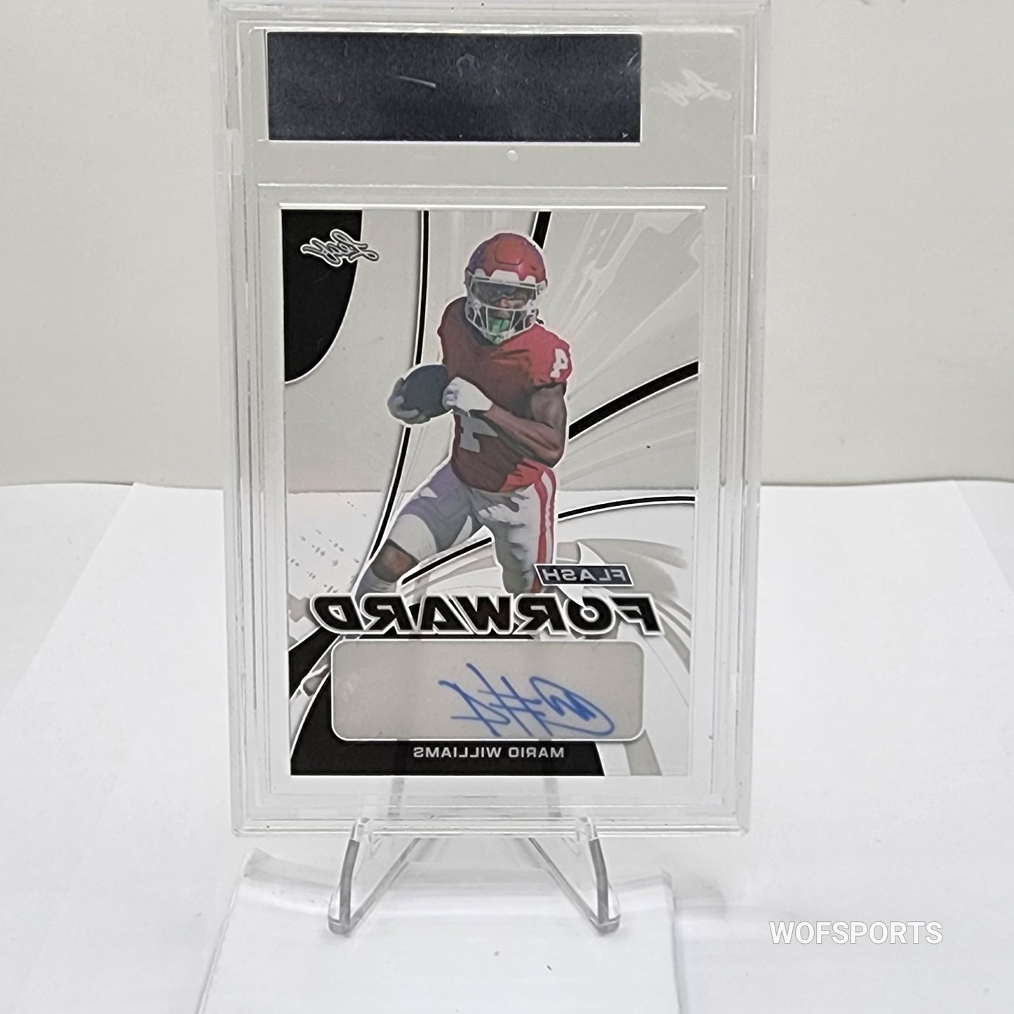 2021 Leaf Metal Flash Forward Auto Pre-Production Proof Clear Silver Mario Williams 1/1