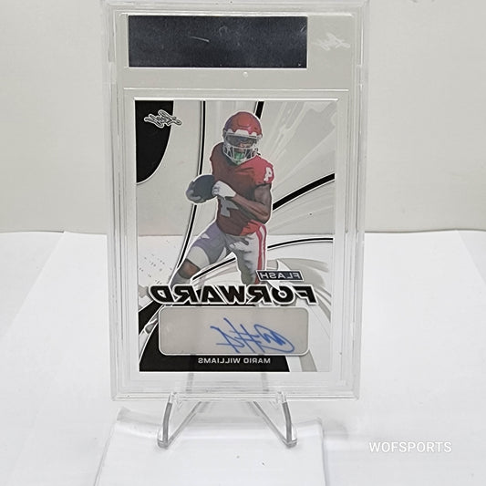 2021 Leaf Metal Flash Forward Auto Pre-Production Proof Clear Silver Mario Williams 1/1