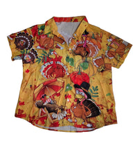 将图片加载到图库查看器,Happy Thanksgiving Turkey Shirt Women Size Large