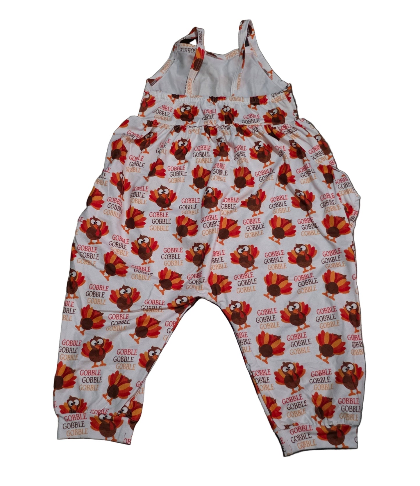 Baby Toddler Girl Strap Romper Turkey Jumpsuit One-Piece Romper Size 2-3Years