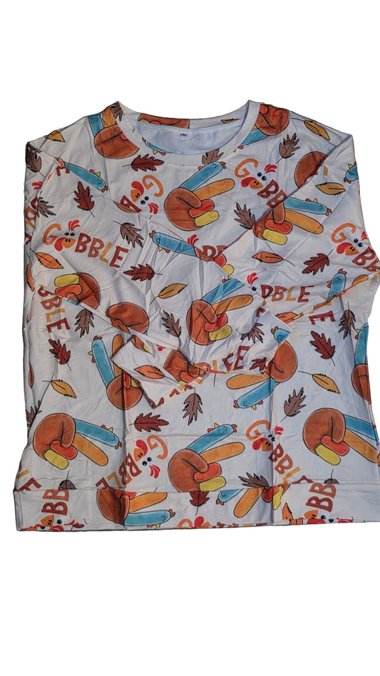 Turkey Long Sleeve Shirt Women Size XL