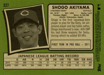 2020 Topps Heritage #527 Shogo Akiyama RC Cincinnati Reds