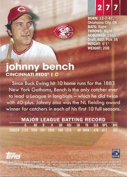 2020 Topps Stadium #277 Johnny Bench Cincinnati Reds