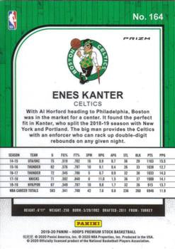 2019-20 Hoops Premium Stock Enes Kanter Silver Prizm #164 Boston Celtics