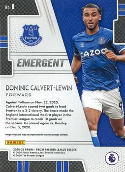 2020 Panini Prizm #8 Dominic Calvert-Lewin Emergent - Everton