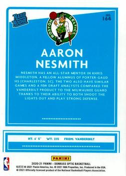 2020-21 Donruss Optic Pulsar Rated Rookies Aaron Nesmith #164 Boston Celtics