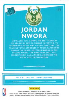 2020-21 Donruss Optic Pulsar Rated Rookies Jordan Nwora #189 Milwaukee Bucks