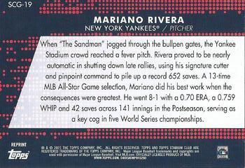 2021 Stadium Club Greats Mariano Rivera #SCG-19 New York Yankees