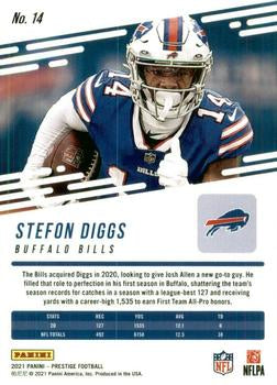 Stefon Diggs #14 Xtra Points Diamond Parallel2021 Panini Prestige
