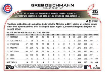 2022 Topps Greg Deichmann RC #395 Chicago Cubs