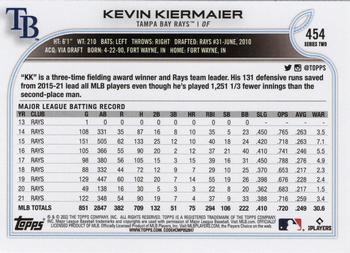 2022 Topps Kevin Kiermaier #454 Tampa Bay Rays