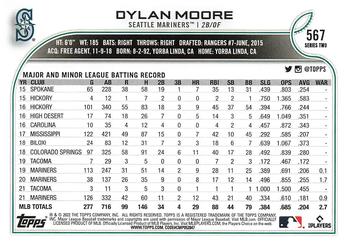 2022 Topps Dylan Moore #567 Seattle Mariners