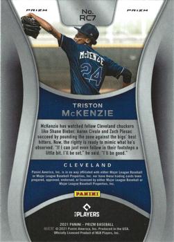 2021 Panini Prizm Triston McKenzie Rookie Class #7 Cleveland Indians