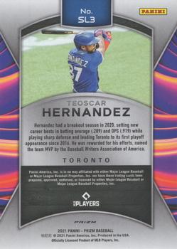 2021 Panini Prizm Teoscar Hernandez Sluggers #3 Toronto Blue Jays