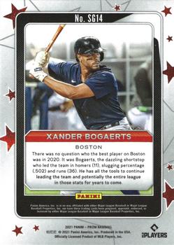 2021 Panini Prizm Xander Bogaerts Star Gazing #14 Boston Red Sox