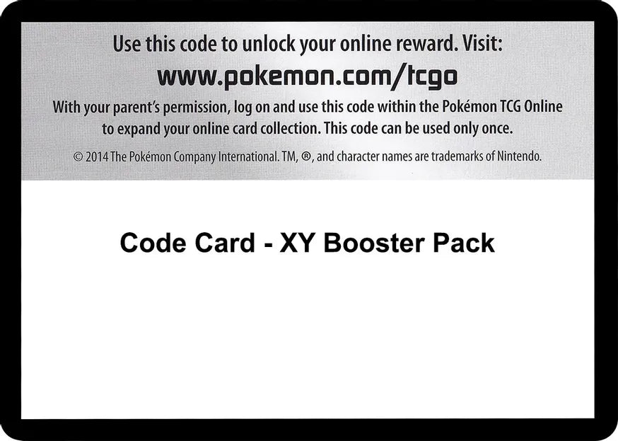 Code Card - XY Booster Pack - XY Base Set (XY)