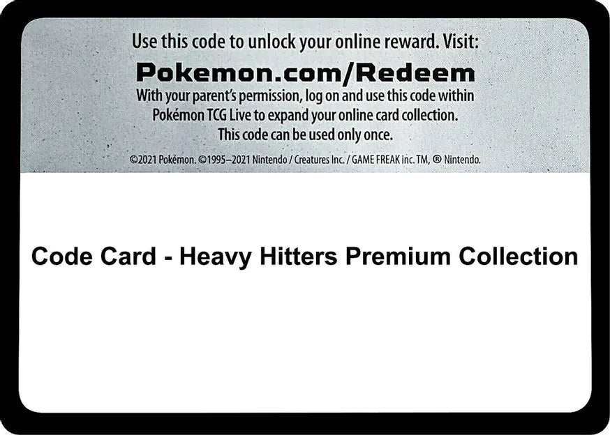 Code Card - Heavy Hitters Premium Collection - SWSH10: Astral Radiance (SWSH10)