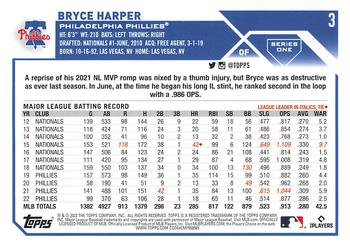 2023 Topps Bryce Harper #3 Philadelphia Phillies