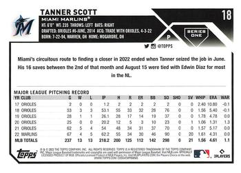 2023 Topps Tanner Scott #18 Miami Marlins