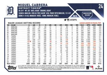 2023 Topps Miguel Cabrera #24 Detroit Tigers