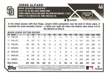 2023 Topps Jorge Alfaro Holo Refractor #46 San Diego Padres